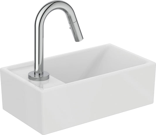 Hand basin package Ideal Standard Eurovit + Idealstream stand-alone tap WxHxD: 370x120x210 mm Shelf on the left