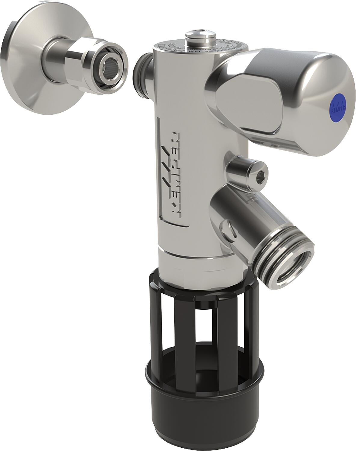 KEMPER BA chrome-plated system separator, DN10, R1/2
