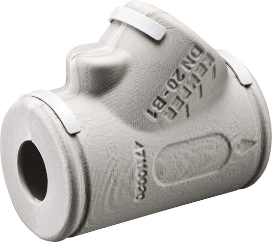 KEMPER universal angled seat insulation shell including locking clips, DN50 (2")