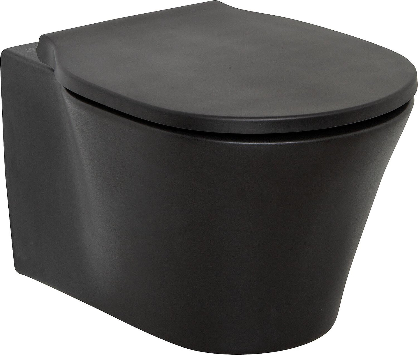 Wall-hung, deep-flush toilet Ideal Standard Connect Air WxHxD: 360x350x540 mm, rimless, black matt