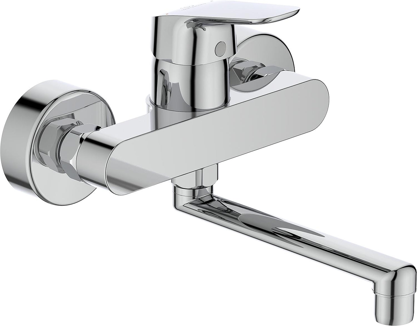 Wall-mounted basin mixer Ideal Standard Ceraflex, projection 207 mm, chrome