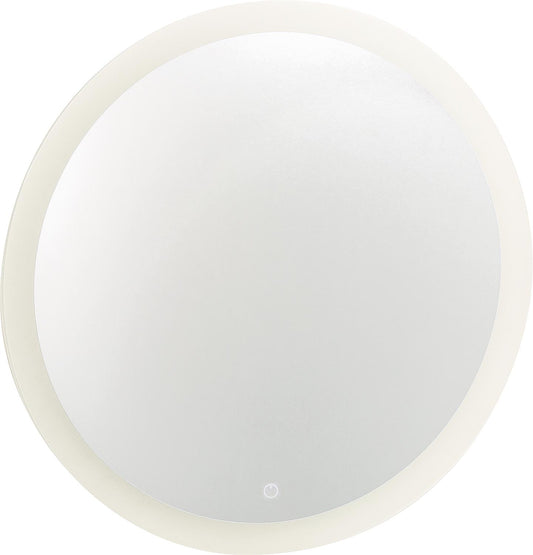 Rauma LED mirror with touch switch, dimmable, Ø 800 mm, IP20, 230V, 16.32W