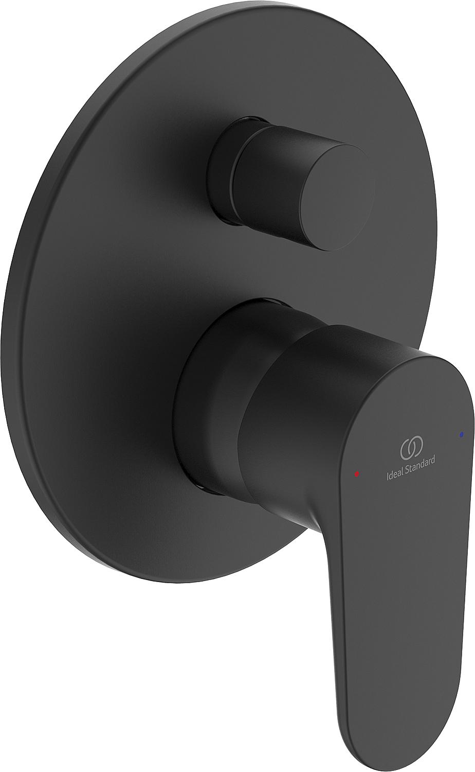 Mitigeur de bain encastré Ideal Standard Cerafine O avec rosace Ø 163 mm, noir mat