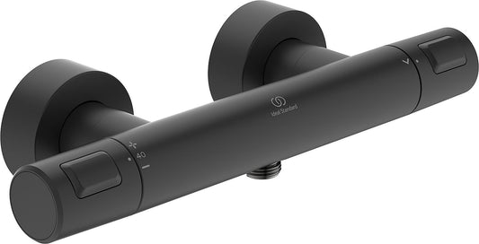 Ideal Standard Ceratherm T25 surface-mounted shower thermostat, matte black