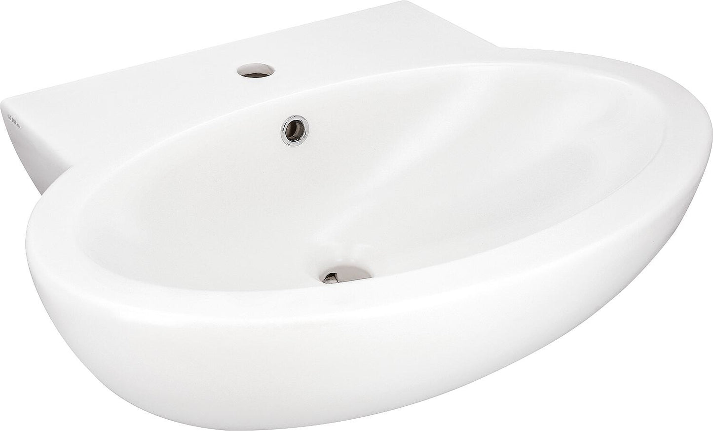 Elanda washbasin 650x500x160 mm white glossy