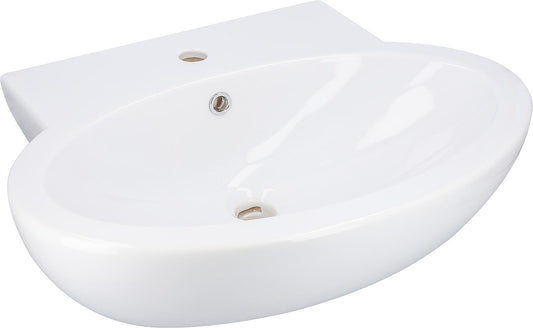 Elanda washbasin 650x500x160 mm white glossy