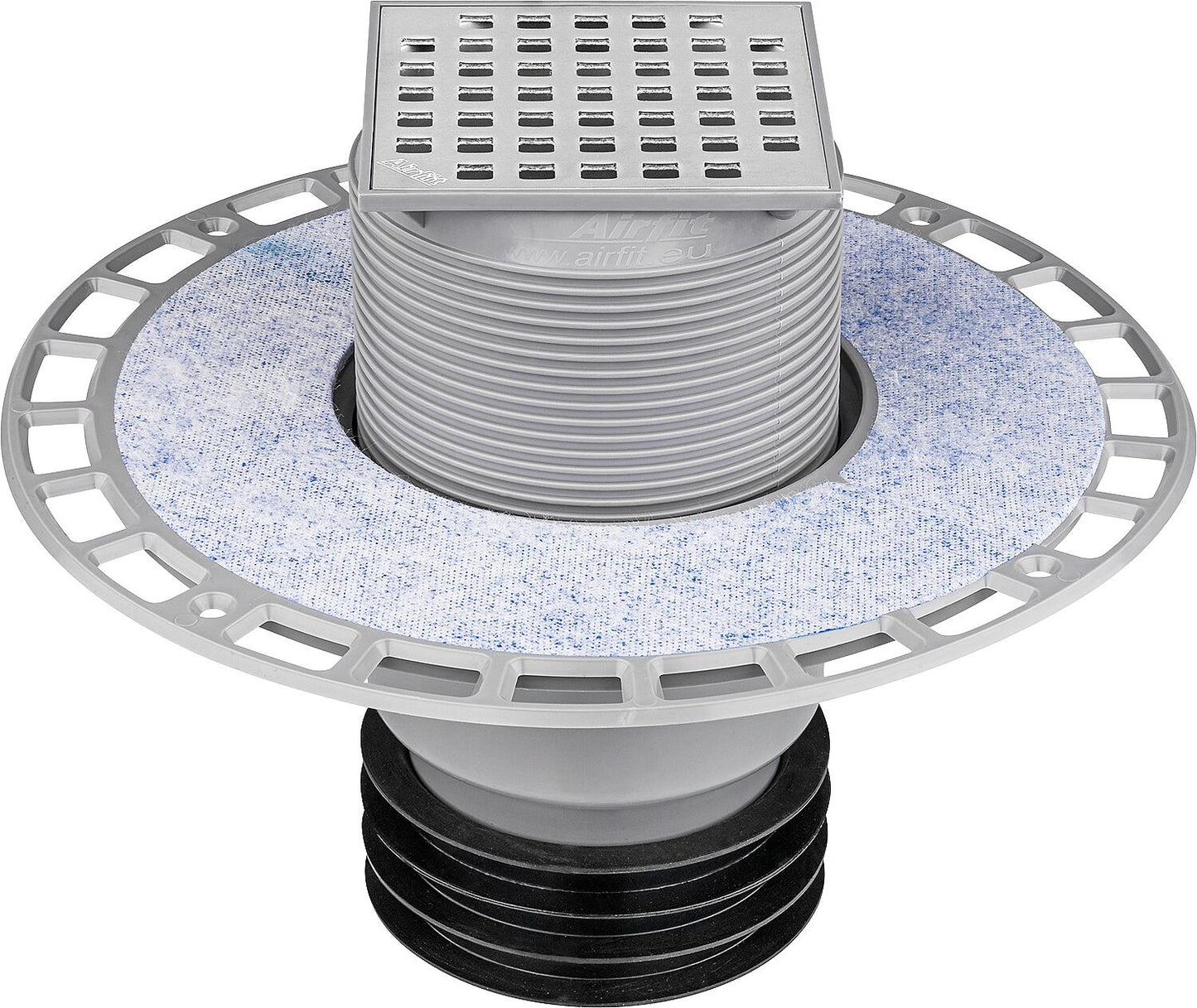 Profi-Plus floor drain with sealing flange, height-adjustable and rotatable