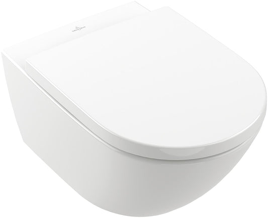 WC suspendu Villeroy & Boch Subway 3.0, chasse d'eau profonde TwistFlush, sans bride, blanc, 370 x 355 x 560 mm