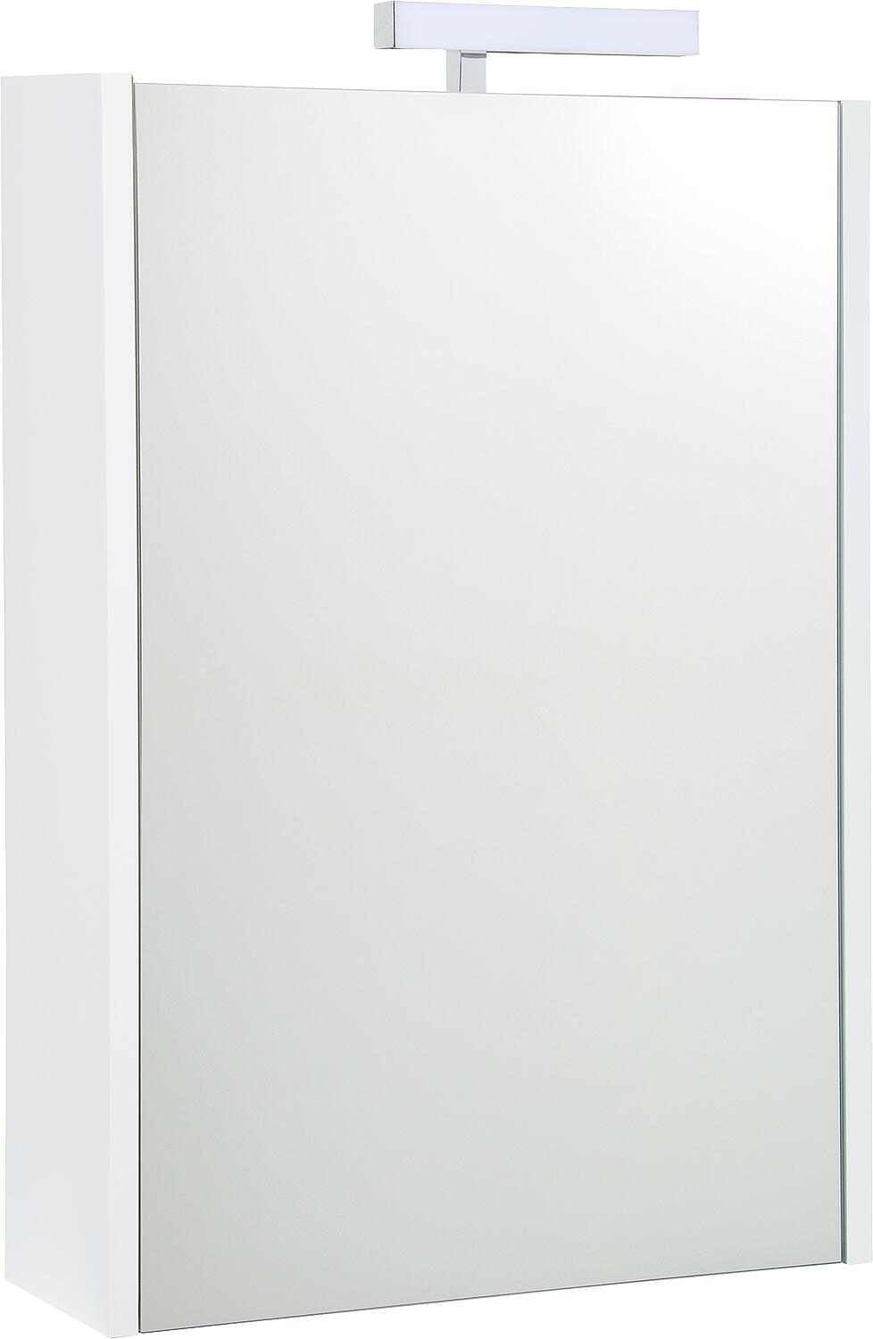 Akira mirror cabinet with LED light, cement, 515x700x155mm