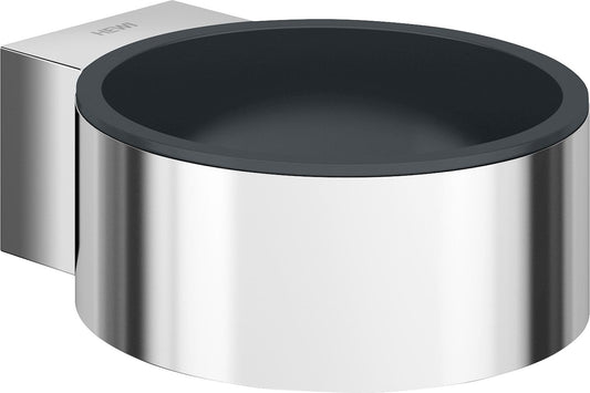 Hewi hairdryer holder, chrome anthracite grey