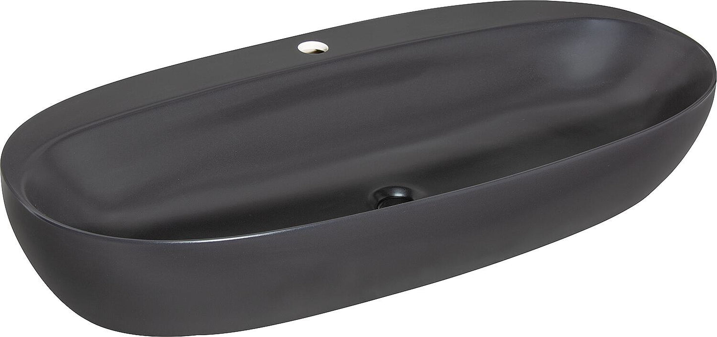 Elanda countertop washbasin 900x440mm ceramic with tap hole Bl. Royal Matt