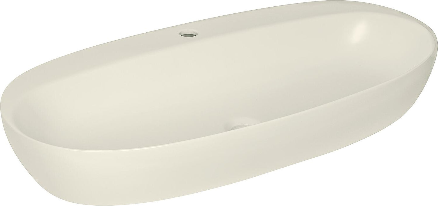 Elanda countertop washbasin 900x440mm ceramic with tap hole Bl. Royal Matt