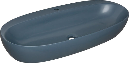 Elanda countertop washbasin 900x440mm ceramic with tap hole Bl. Royal Matt