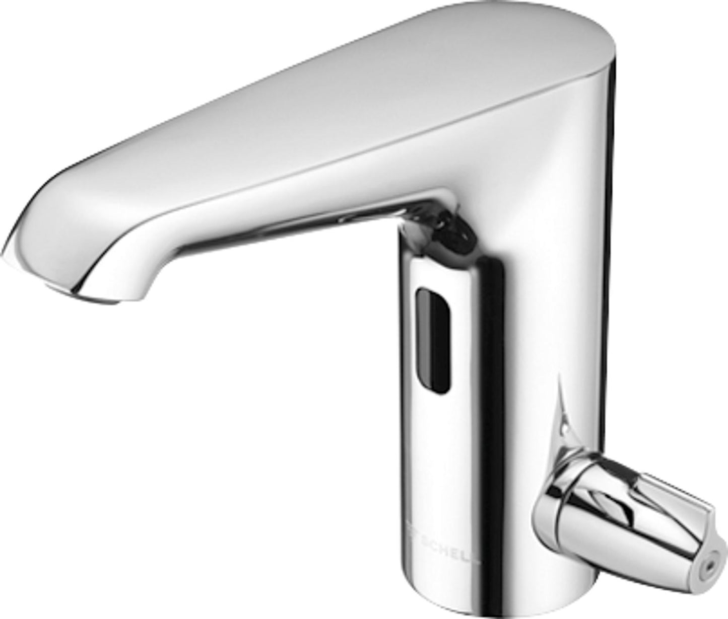 Schell XERIS ET HD-M basin mixer with thermostat, 130 mm projection, chrome, with IR sensor, mains operated
