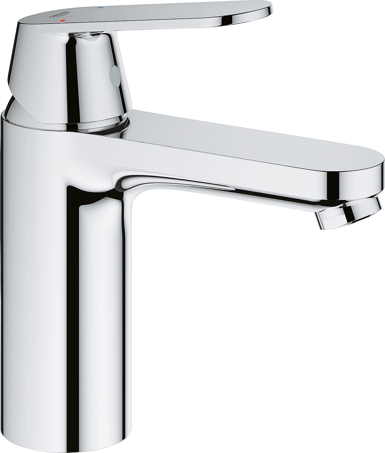 Grohe Eurosmart Cosmopolitan M-Size basin mixer, 123 mm projection, chrome, without waste fitting