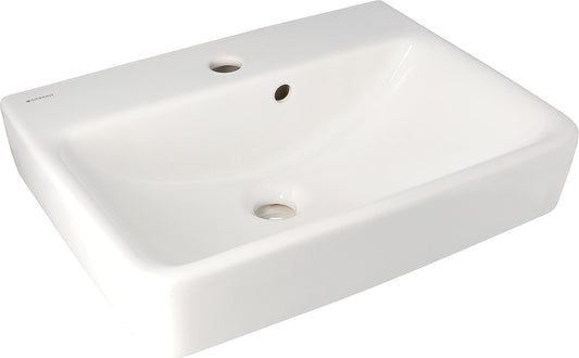 Lavabo Geberit Renova Plan, dimensions (L x H x P) : 480 x 165 x 380 mm, blanc