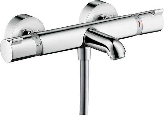 Hansgrohe Ecostat Comfort surface-mounted bath thermostat, 188 mm projection, chrome