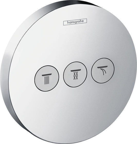 Hansgrohe ShowerSelect S concealed shut-off valve, complete set for 3 outlets, chrome