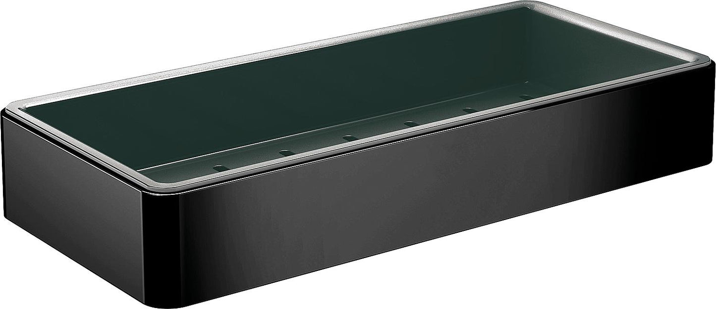 Panier à savon Emco Loft L x H x P : 220 x 34 x 101 mm noir