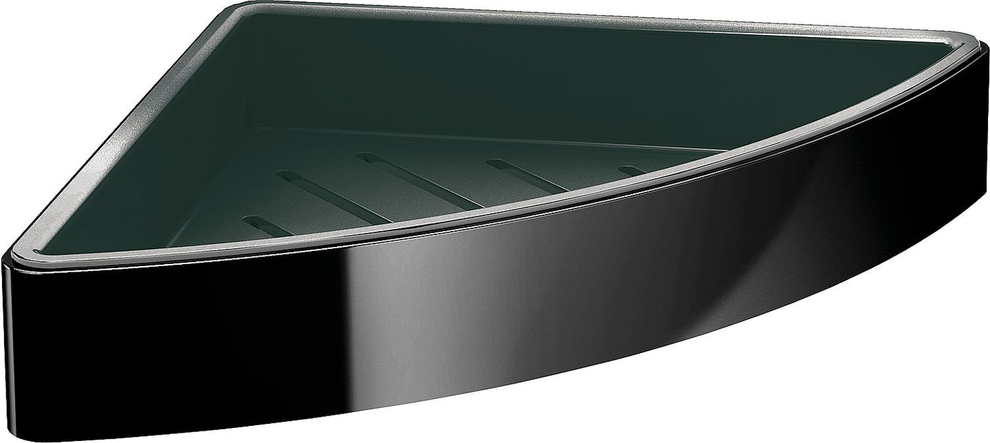 Corner soap dish emco loft, leg length 179 mm, black