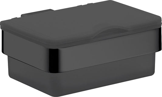 emco loft wet wipe holder, plastic box, black