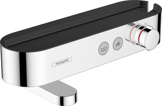 Hansgrohe ShowerTablet Select 400 surface-mounted bath thermostat, 161 mm projection, chrome