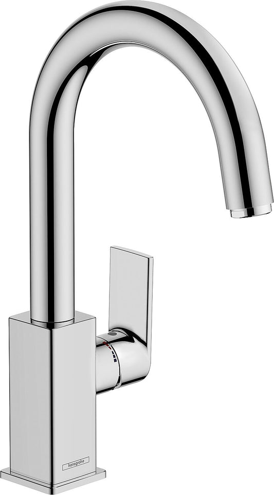 Hansgrohe 210 Vernis Shape basin mixer, 166 mm projection, chrome, swivel spout