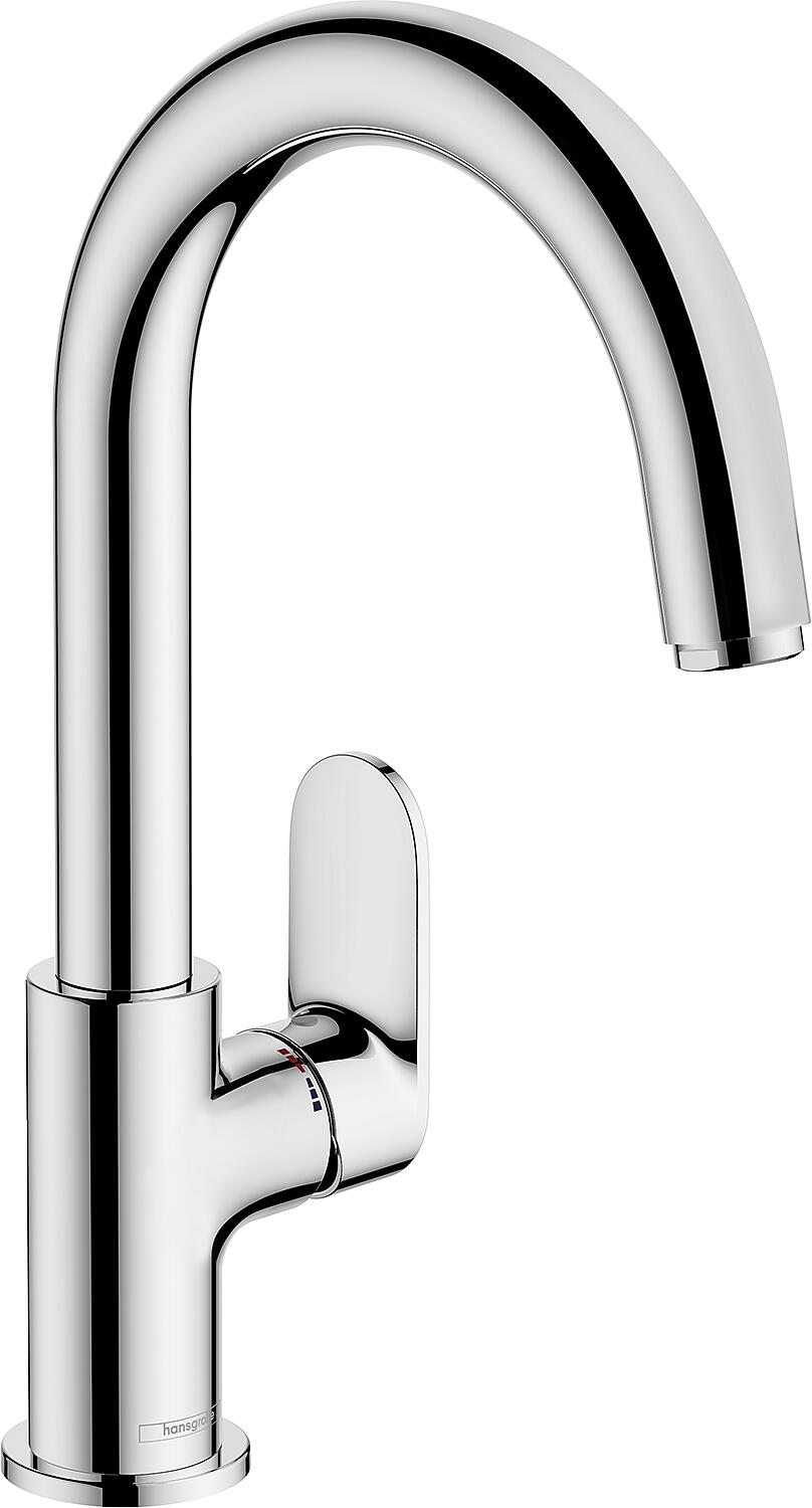 Mitigeur de lavabo Hansgrohe 200 Vernis Blend, saillie de 166 mm, chromé, bec pivotant