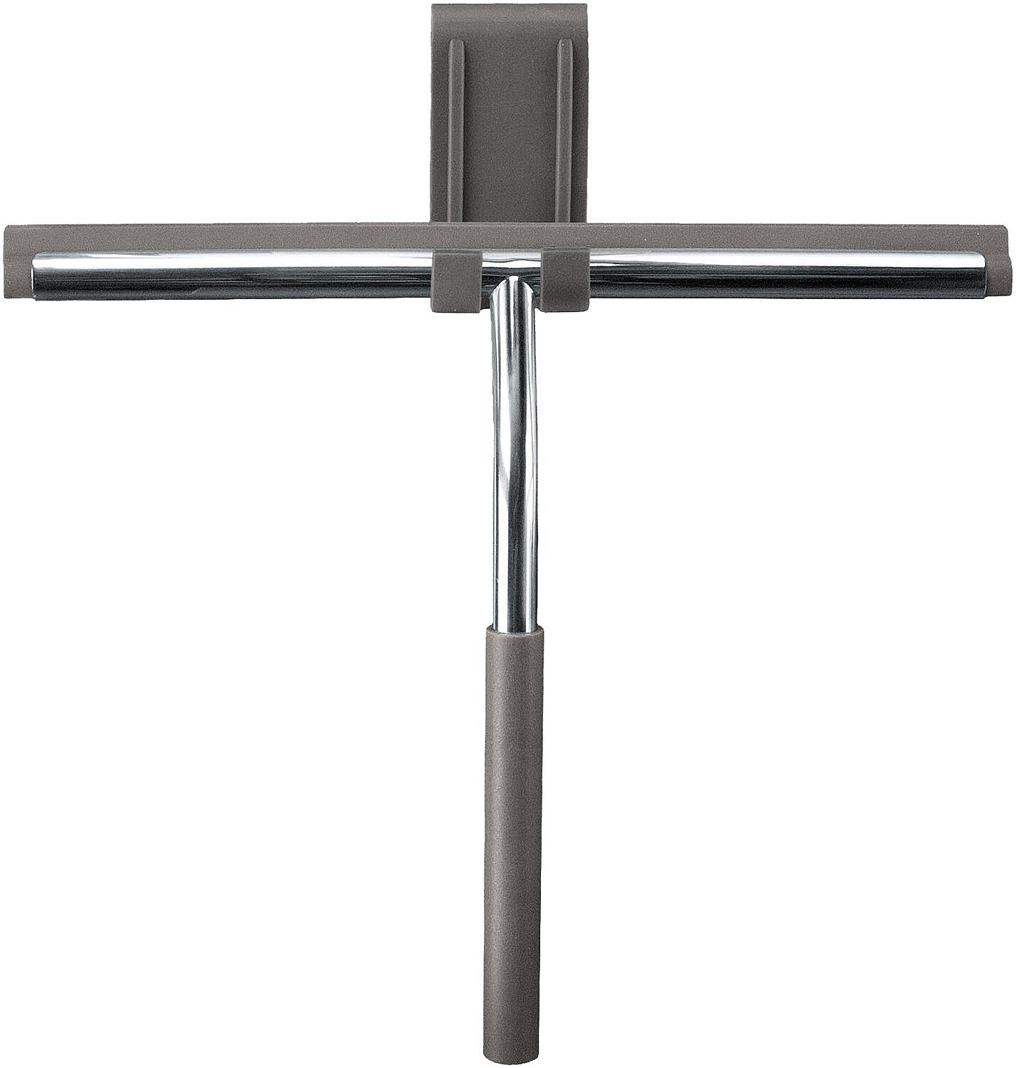 Raclette de douche Sono, acier inoxydable, silicone, couleur argent, 260 x 285 x 30 mm