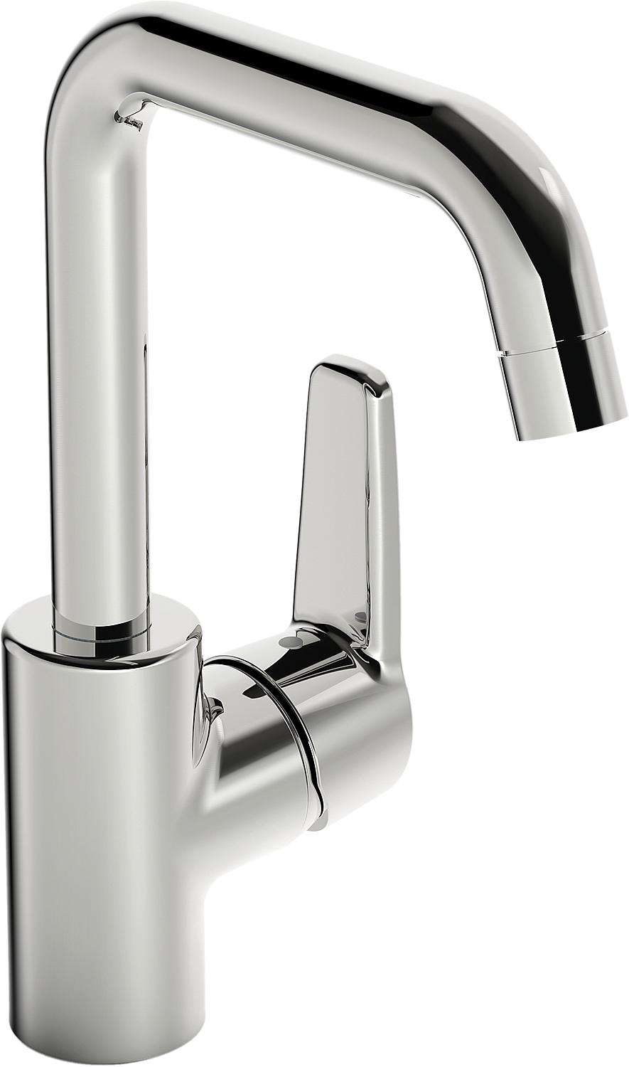 Hansa Hansapolo basin mixer, 152 mm projection, chrome, swivel spout