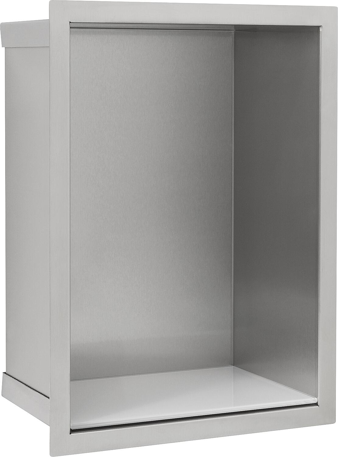 Niche murale L x H x P : 234 x 324 x 150 mm, panneau arrière en verre blanc