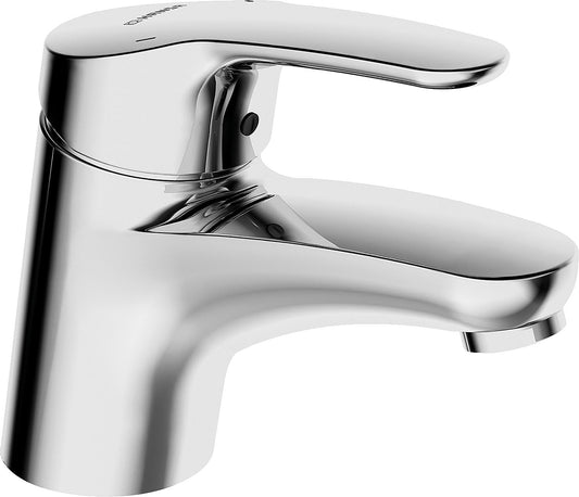 Hansa Hansamix basin mixer, 127 mm projection, chrome, without waste fitting