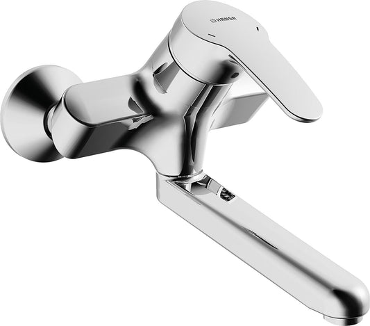 Wand-Waschtischmischer Hansa Hansamix Schwenkauslauf Ausladung 246 mm chrom