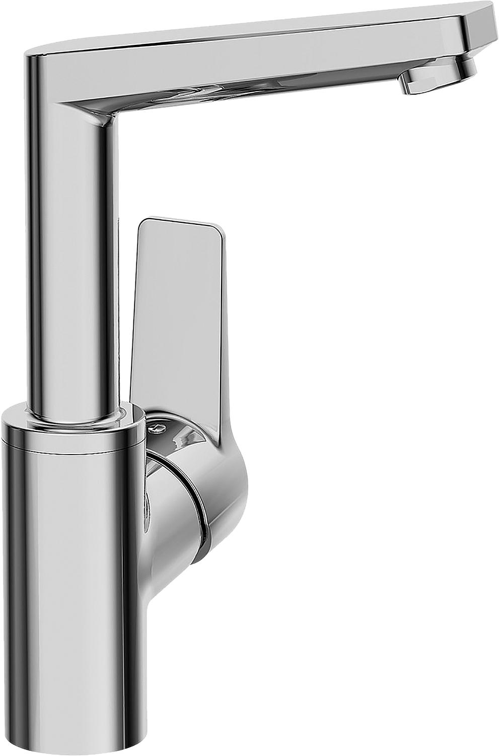 Hansa Hansatwist basin mixer, 130 mm projection, chrome, without waste fitting