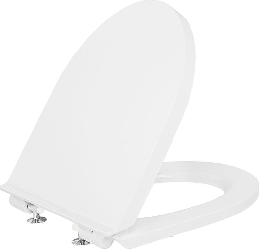 Abattant de toilette Duravit n° 1 avec mécanisme de fermeture amortie, charnières en acier inoxydable, blanc