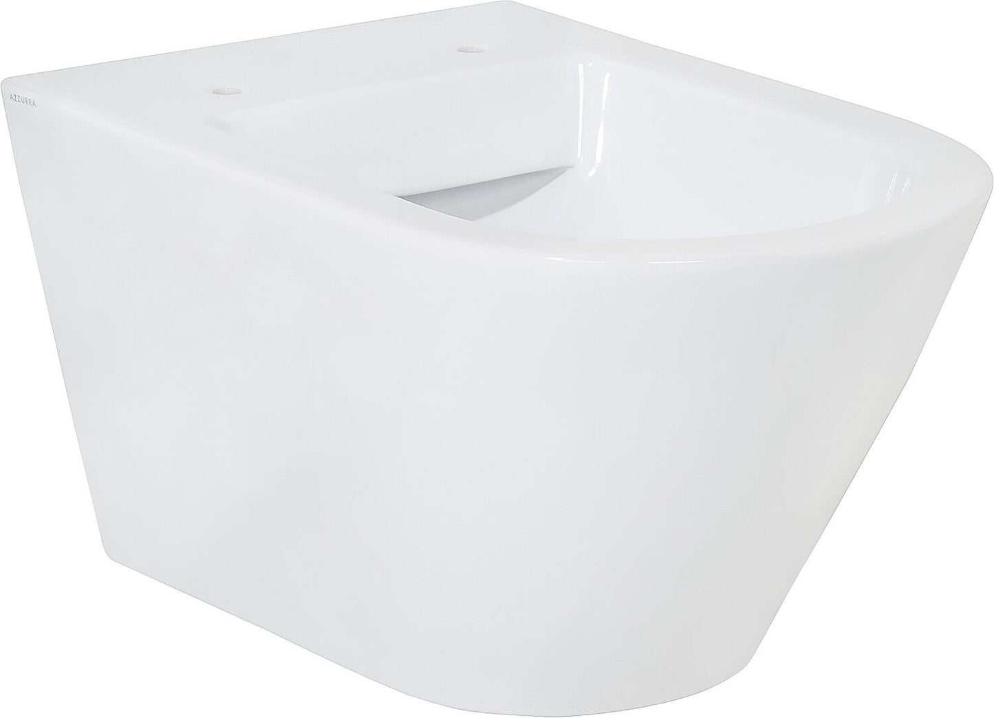 Jacui wall-hung, deep-flush toilet, rimless, made of ceramic, white, WxHxD: 370x340x540 mm
