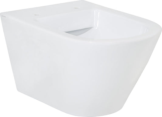 Jacui wall-hung, deep-flush toilet, rimless, made of ceramic, white, WxHxD: 370x340x540 mm