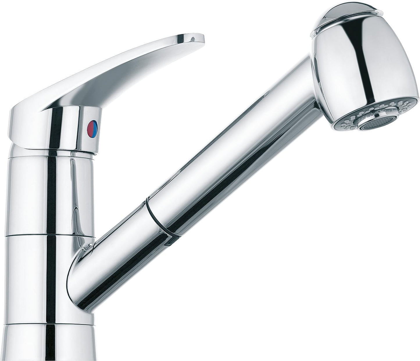 Robinet mitigeur de cuisine Swingo2 avec douchette extractible, saillie de 197 mm, chromé