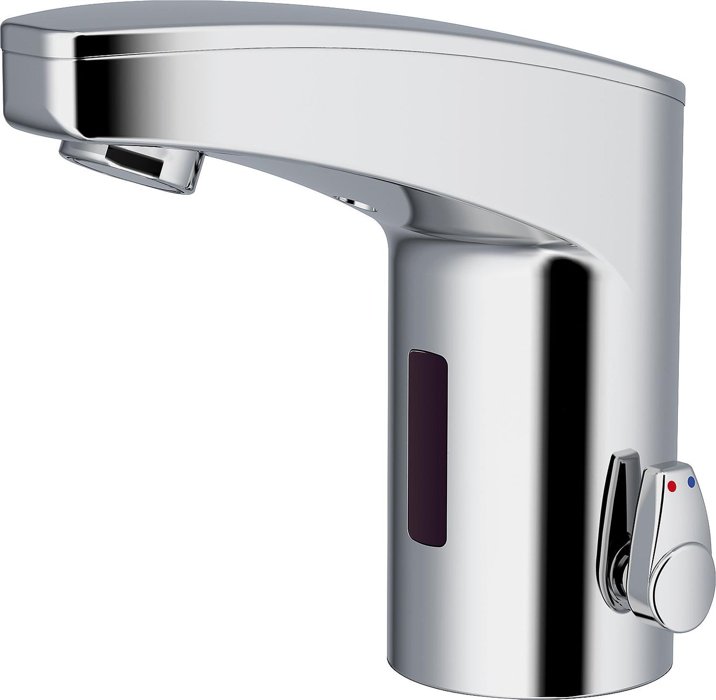 Conti+ maxx M10 chrome basin mixer, mains operation, without drain fitting