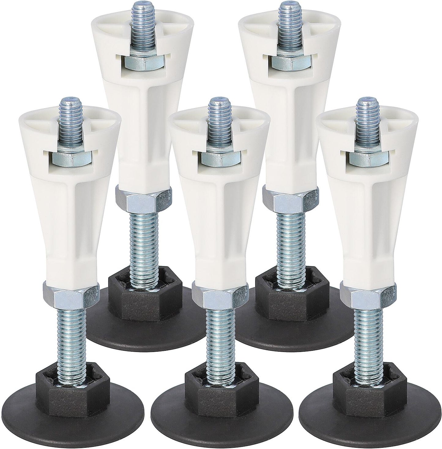 8-piece foot set. Screw fastening, suitable for DW Lendou 1000 - 1400 mm.