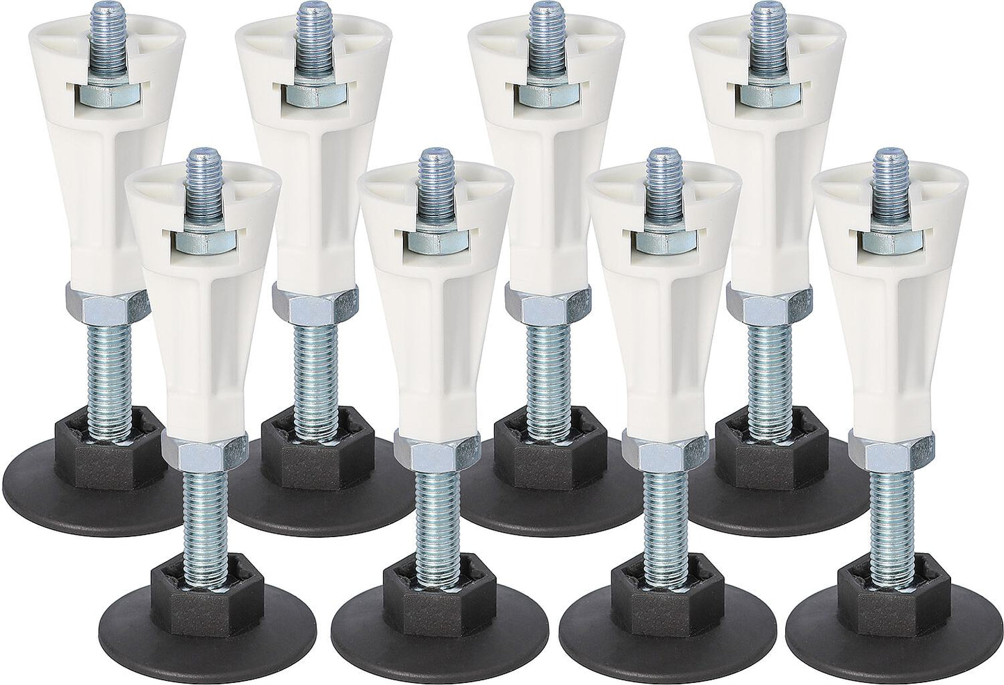 8-piece foot set. Screw fastening, suitable for DW Lendou 1000 - 1400 mm.