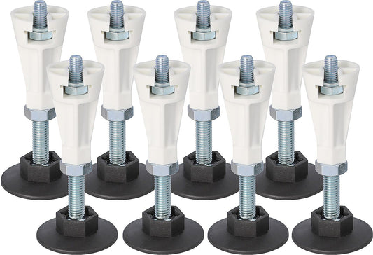 8-piece foot set. Screw fastening, suitable for DW Lendou 1000 - 1400 mm.