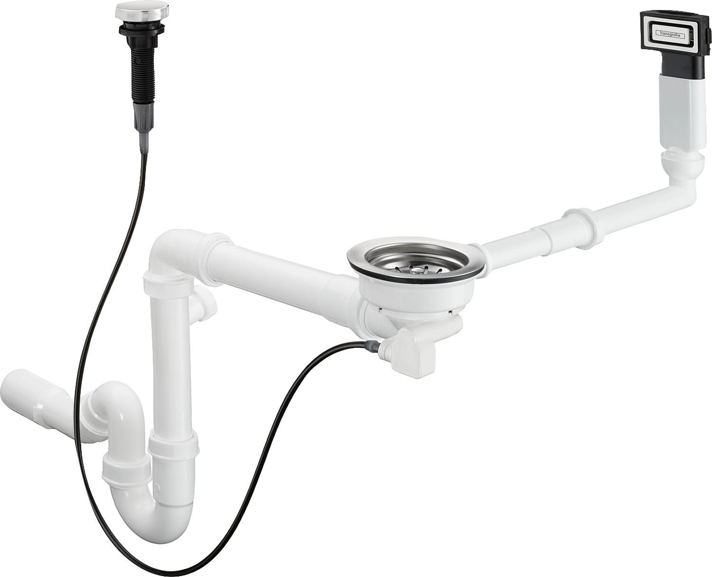HG Automatic Drain and Overflow Fitting for Single Basin Granite D16-11
