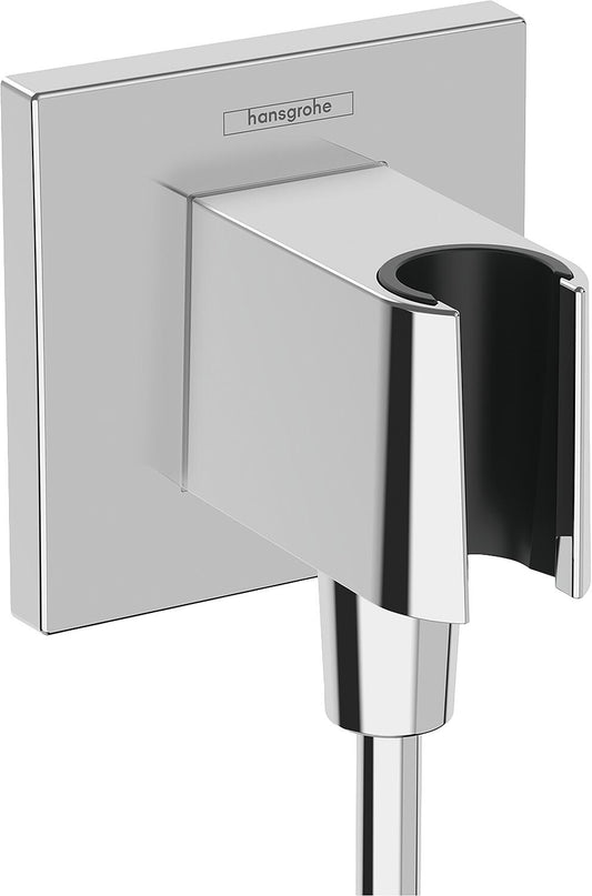 Hansgrohe Fixfit E wall connection elbow with shower holder DN15 (1/2") chrome