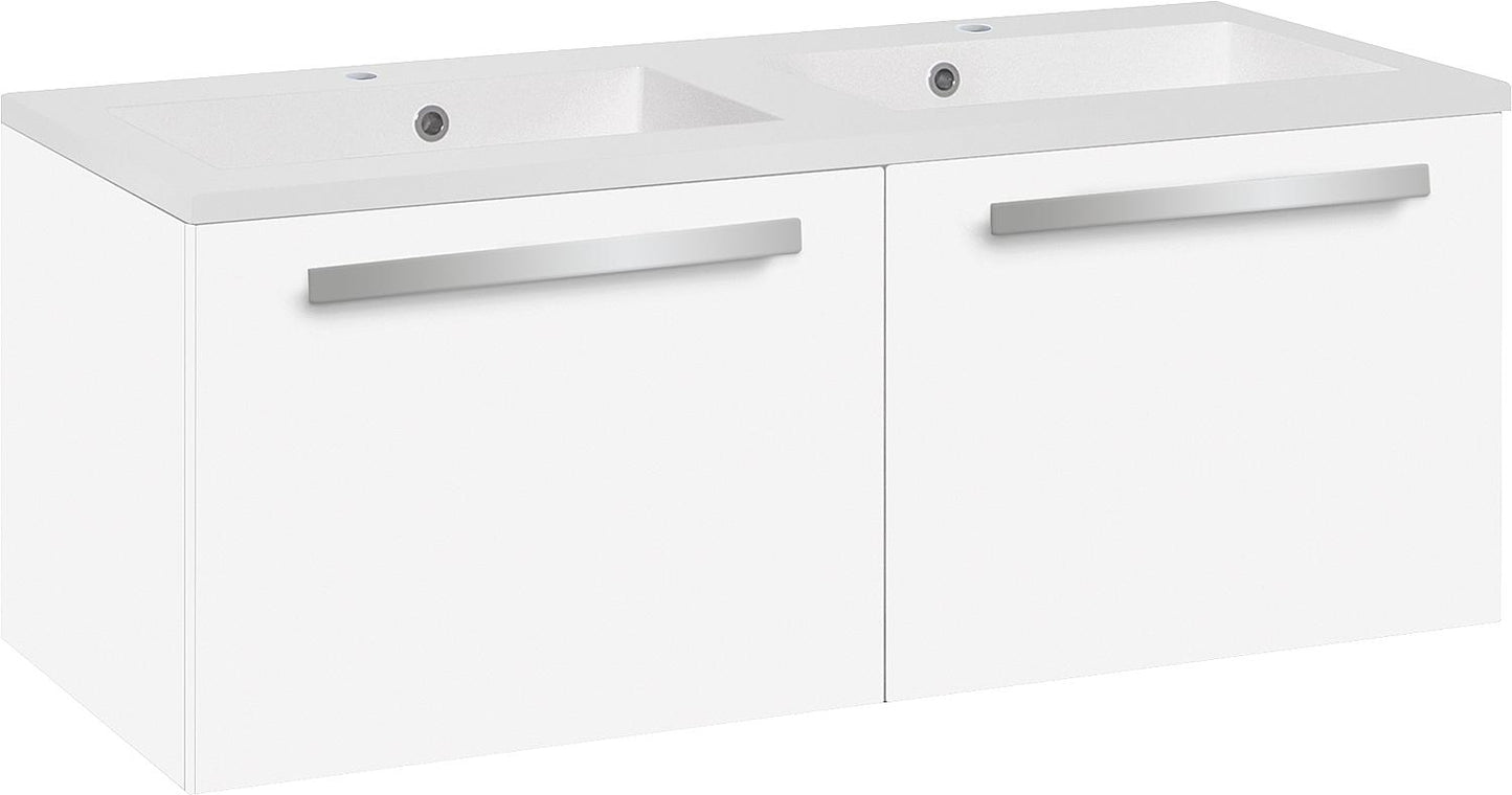 WTU+Mineral cast iron washbasin EBLI, Thea oak, 2 drawers, 1210x494x510mm