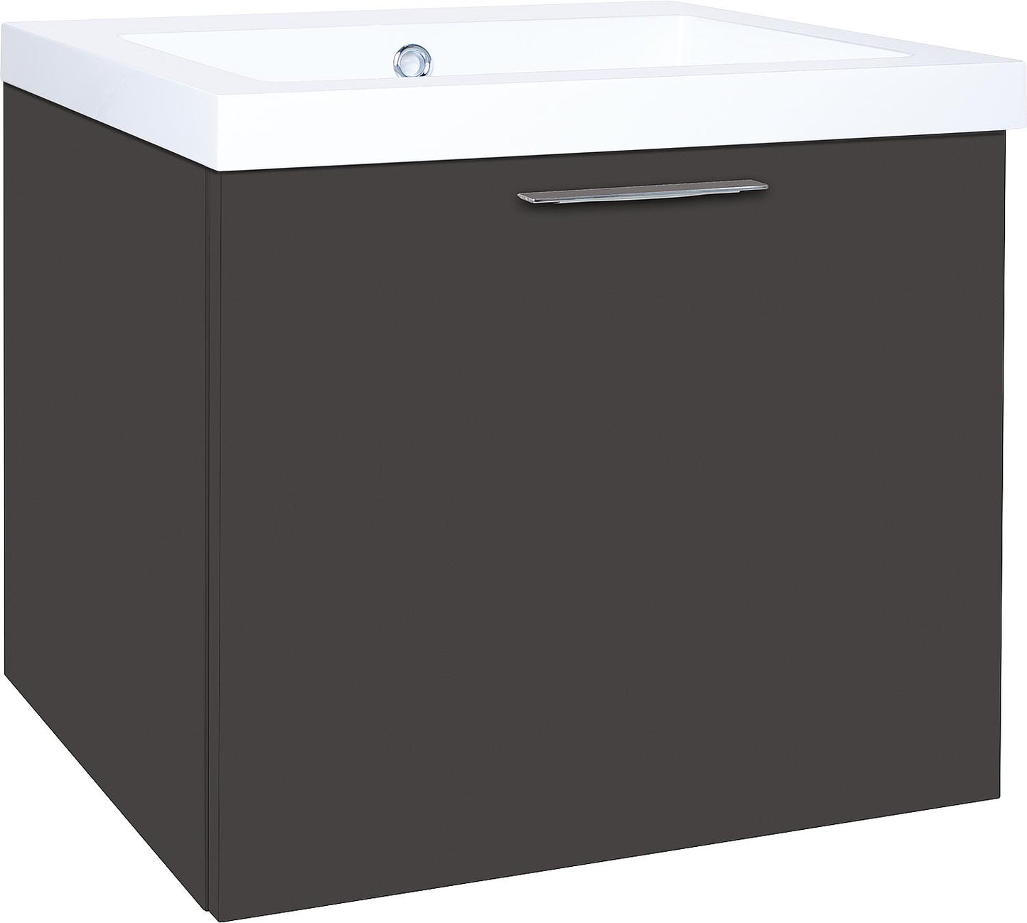 WTU+Mineral cast water heater EKRY white high gloss 1 drawer 610x550x510mm