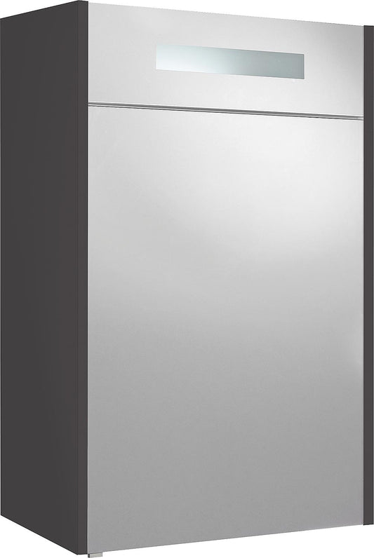 Armoire à miroir Ekry avec panneau décoratif lumineux