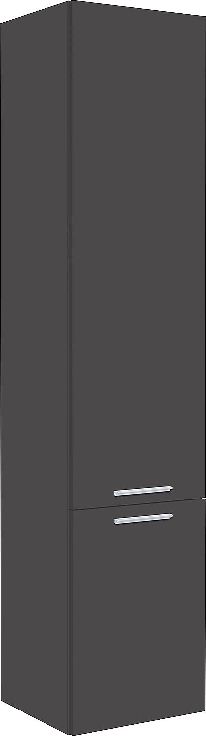 EKRY tall cabinet with 2 doors, anthracite matt, left-hand hinge, 350x1625x370 mm