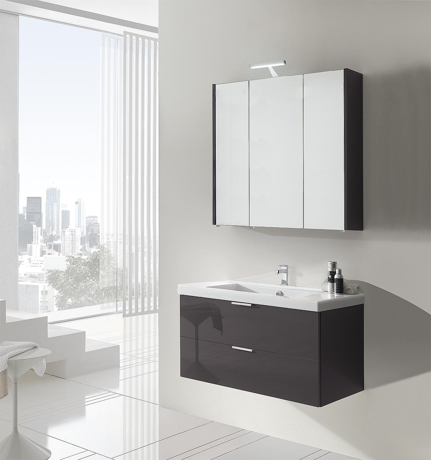 Badmöbel-Set Epil, 1060 mm, mit 2 Frontauszügen