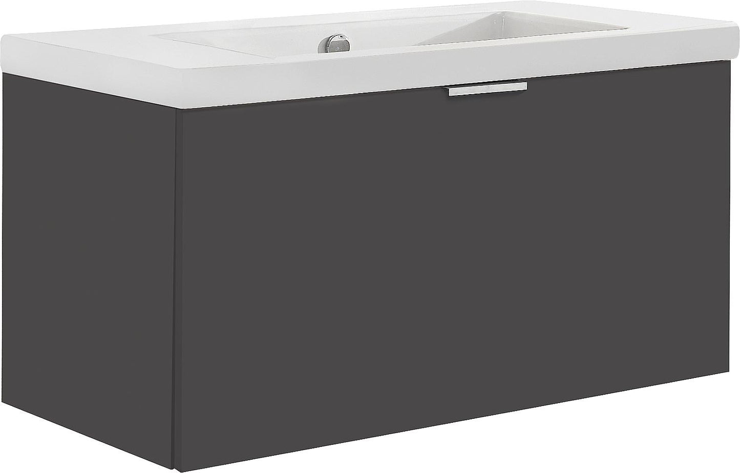 WTU+Ceramic WT EPIL anthracite high gloss 1 drawer 860x550x510mm